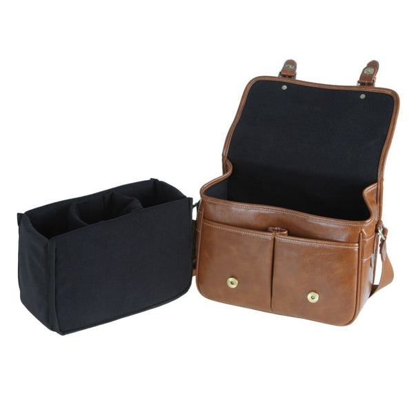 Leather Shoulder Camera Bag