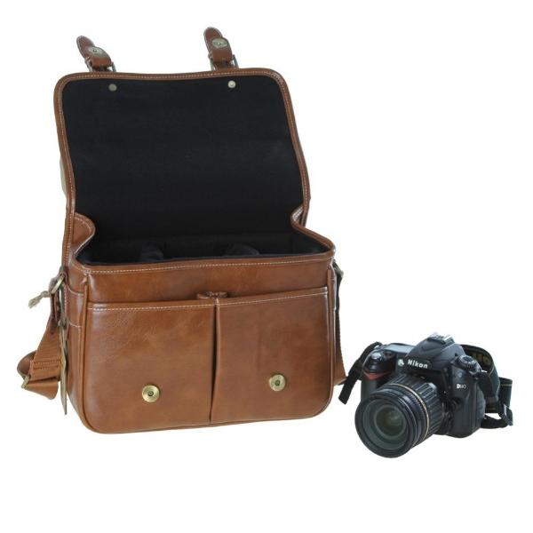 Leather Shoulder Camera Bag